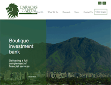 Tablet Screenshot of caracascapital.com